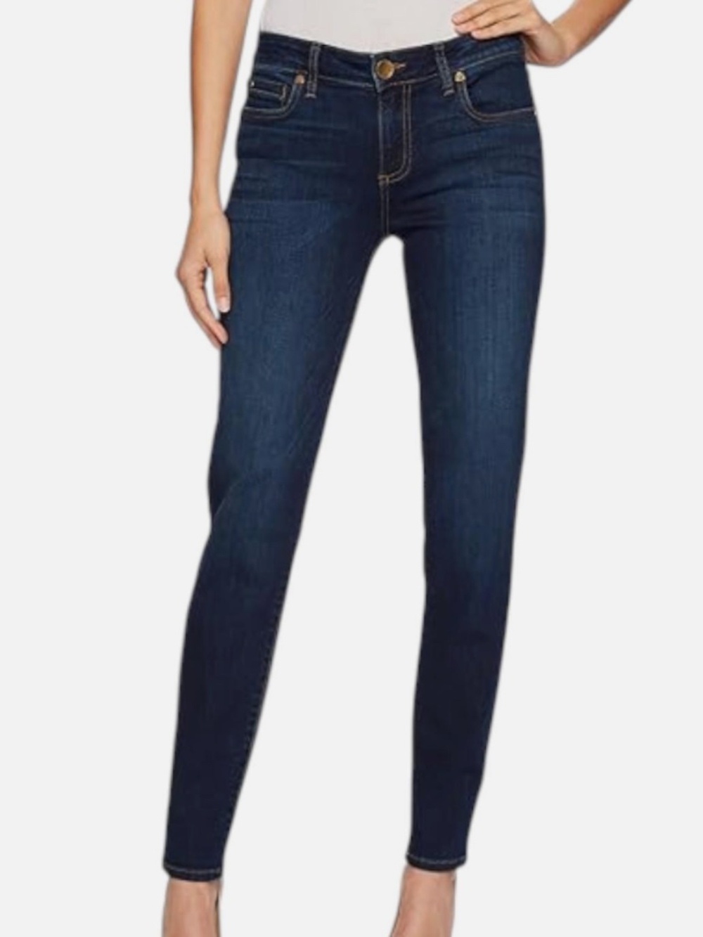 Kut from the Kloth Diana Skinny Women's 4/28 Indigo Mid Rise Jeans